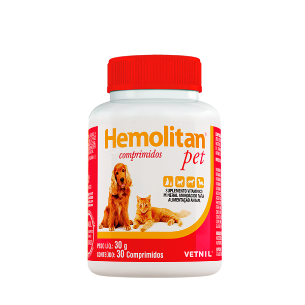 Hemolitan® Pet - ląstelių metabolizmo prekursorius, 30 tablečių