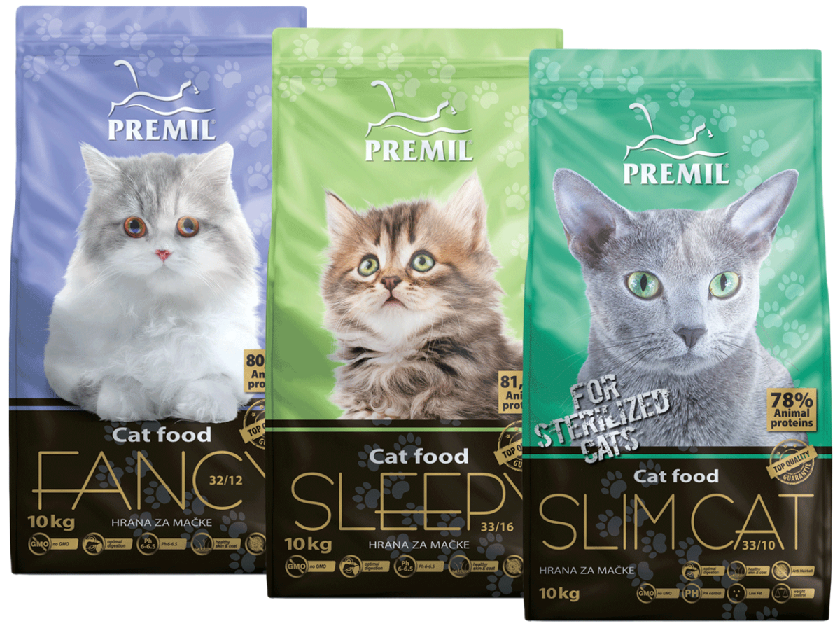 PREMIL Super premium produktų linija katėms